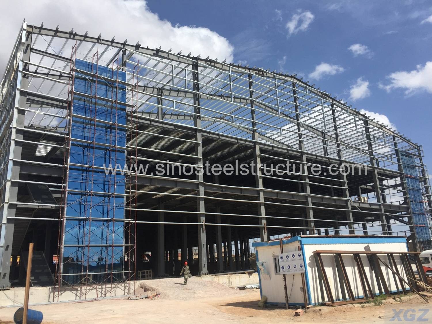 Steel Structure Hangar with Administer Office In Algeria