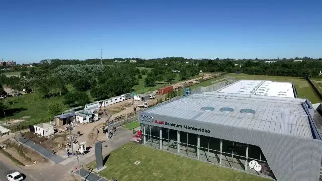 Steel Structure Car Showroom In Uruguay