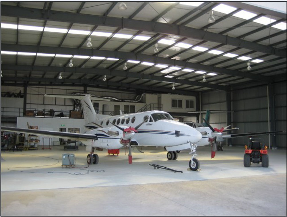 Steel structure hangar maintenance warehouse