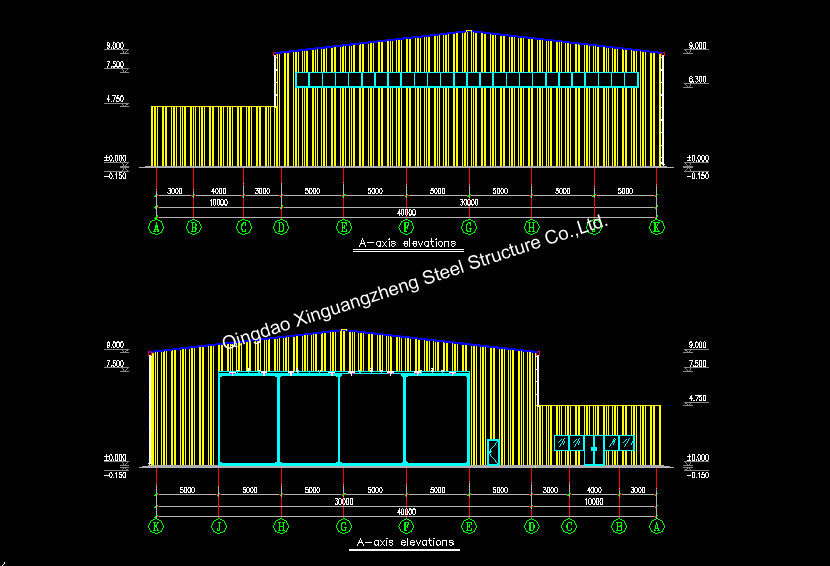 Airplane hangar warehouse