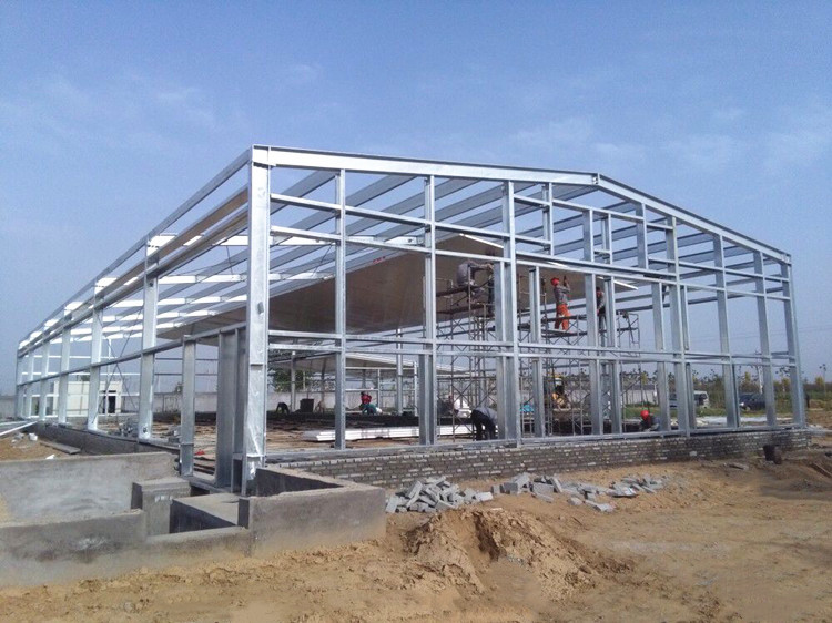 Steel frame poultry farming shed for 20000 birds