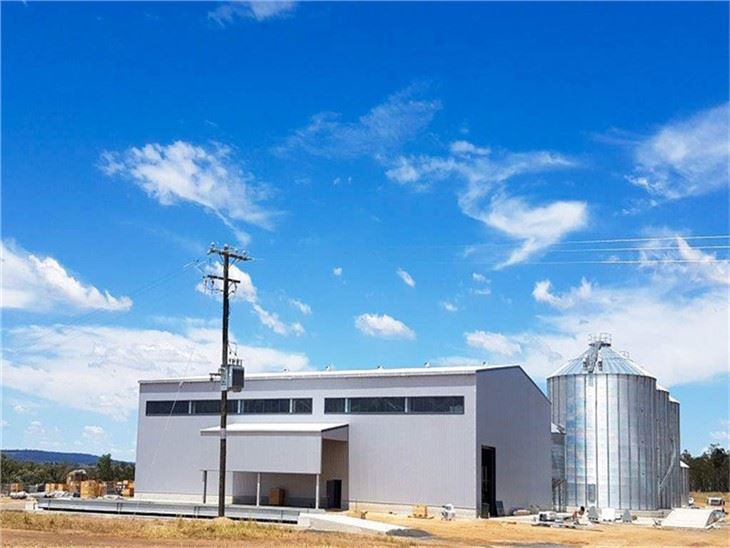 Prefabricated Steel Structure Warehouse For Corn Storage