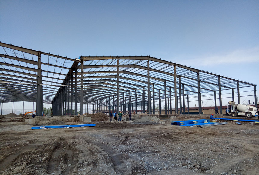 40000sqm warehouse construction in Uzbekistan