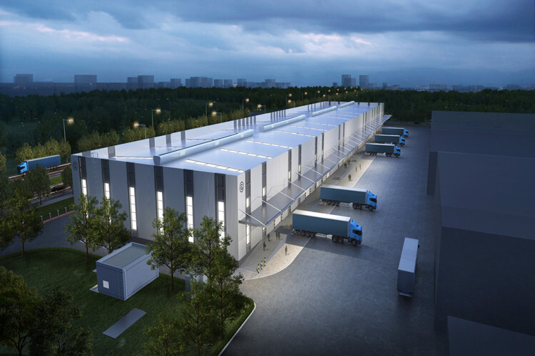 Prefabricated Steel Structure Warehouse For Cross-border E Commerce