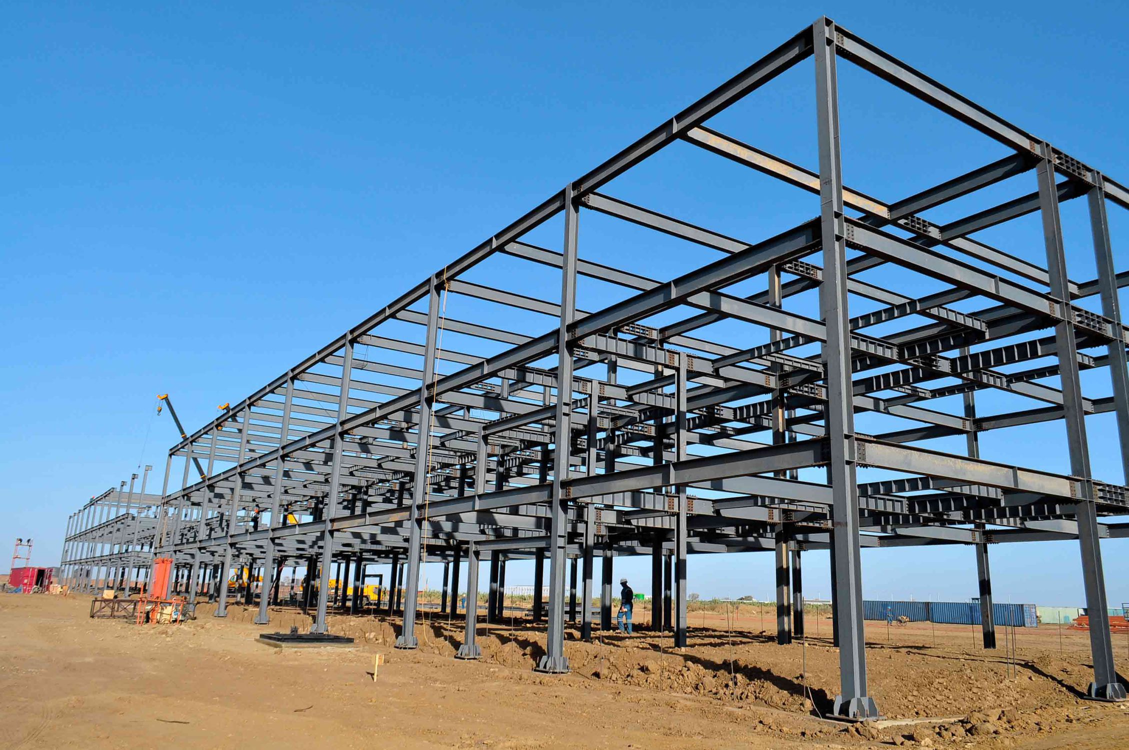 steel construction Hot-dip galvanized Q275 Steel for logistics warehouse